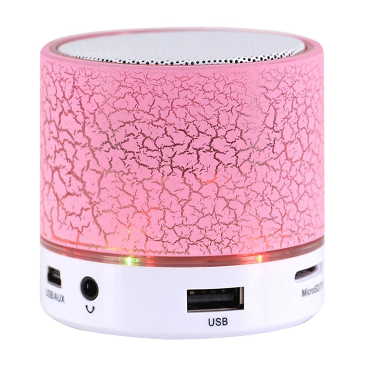 Mini enceinte stéréo Bluetooth portable A9 avec éclairage LED, microphone intégré, appels mains libres et carte TF