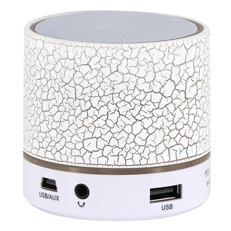 A9 Mini Portable Glare Crack Bluetooth Stereo Speaker with LED Light, Built-in MIC, Support Hands-free Calls & TF Card