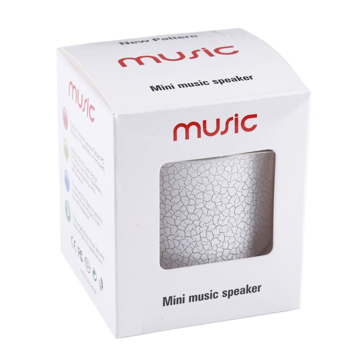 A9 Mini Portable Glare Crack Bluetooth Stereo Speaker with LED Light, Built-in MIC, Support Hands-free Calls & TF Card