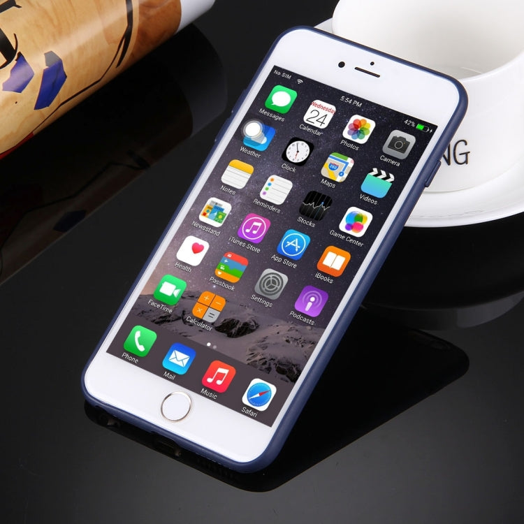 For iPhone 6 & 6s Solid Color TPU Protective Case Without Round Hole