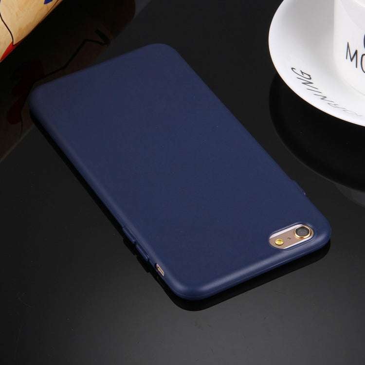 For iPhone 6 & 6s Solid Color TPU Protective Case Without Round Hole