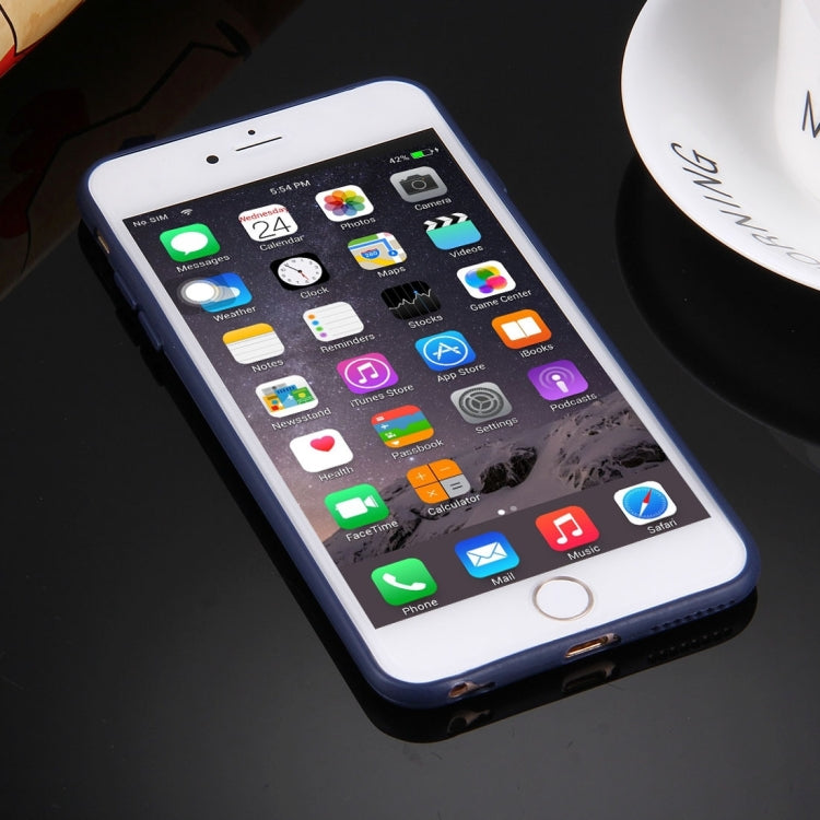 For iPhone 6 & 6s Solid Color TPU Protective Case Without Round Hole