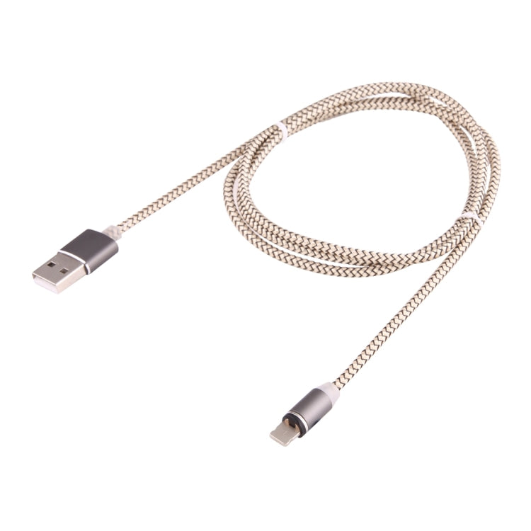 360 Degree Rotation 8 Pin to USB 2.0 Weave Style Magnetic Charging Cable with LED Indicator, Cable Length: 1m