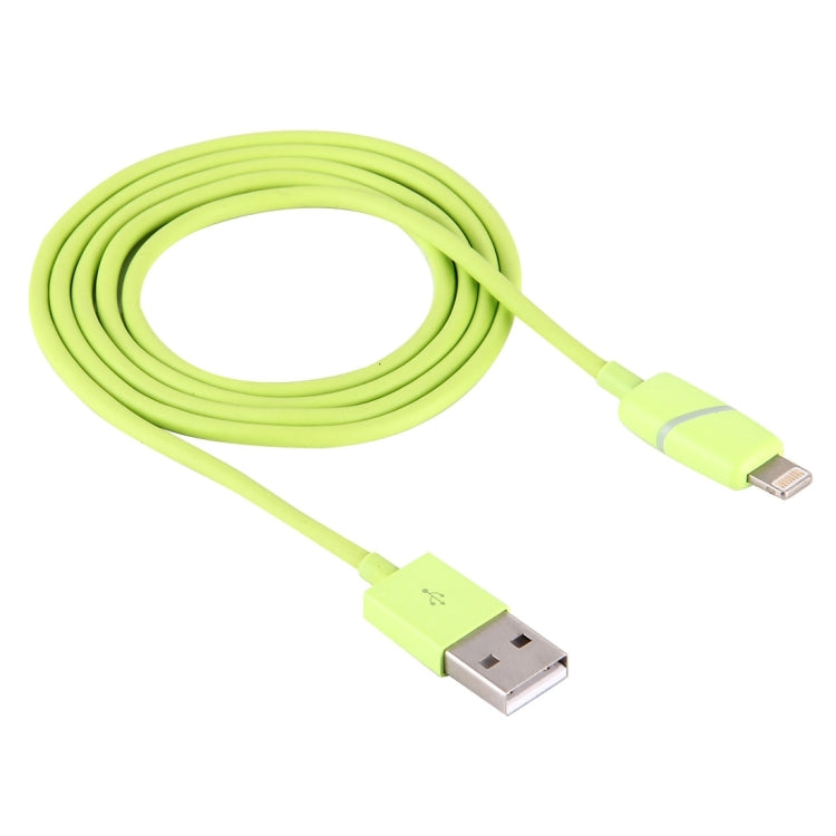 Câble de synchronisation de données USB 8 broches avec indicateur, style boîte cadeau, bobine circulaire de 1 m, pour iPhone et iPad