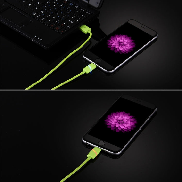 Câble de synchronisation de données USB 8 broches avec indicateur, style boîte cadeau, bobine circulaire de 1 m, pour iPhone et iPad