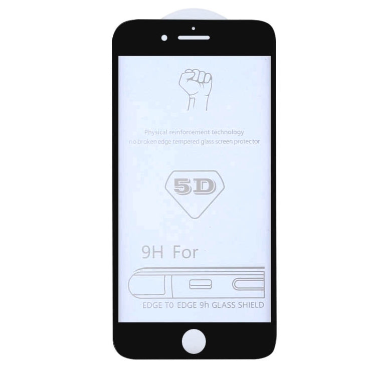 25 PCS 9H 5D Full Glue Full Screen Tempered Glass Film for iPhone 6 / 6s, For iPhone 6 / 6s (25 PCS)