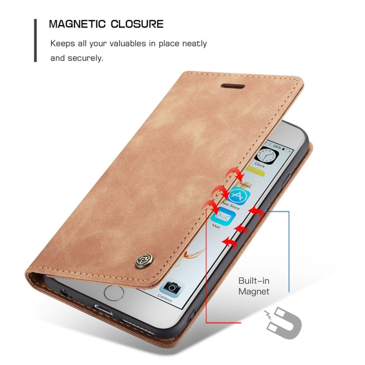 CaseMe-013 Multifunctional Retro Frosted Horizontal Flip Leather Case for iPhone 6 Plus / 6s Plus, with Card Slot & Holder & Wallet, For iPhone 6 Plus / 6s Plus