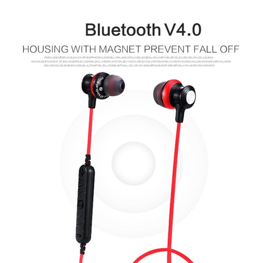 Dual magnetic earpiece connection system for AWEI wireless Bluetooth sports headphones