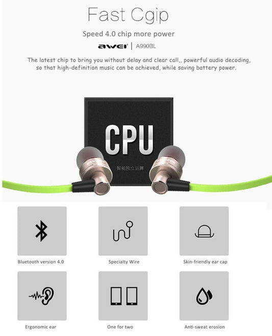 Neckband-style wireless earbuds with dual earbud configuration and cable connection