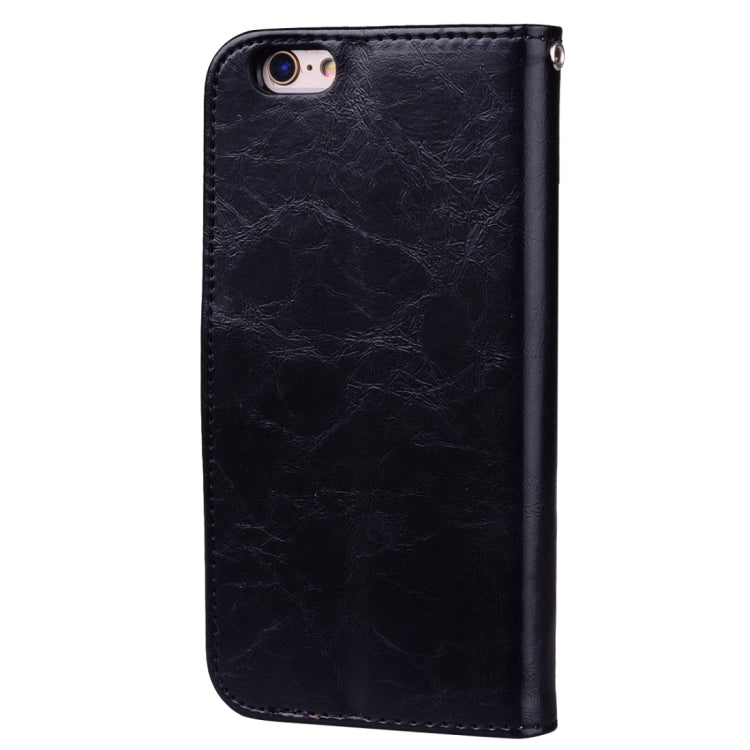 For iPhone 6 Plus & 6s Plus Business Style Oil Wax Texture Horizontal Flip Leather Case with Holder & Card Slots & Wallet