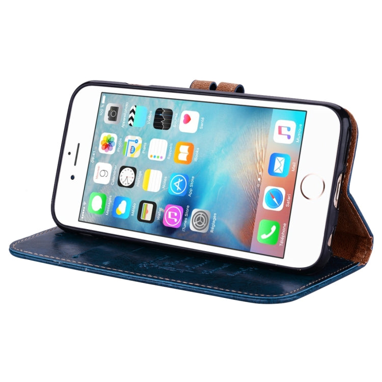 For iPhone 6 Plus & 6s Plus Business Style Oil Wax Texture Horizontal Flip Leather Case with Holder & Card Slots & Wallet, For iPhone 6P & 6sP