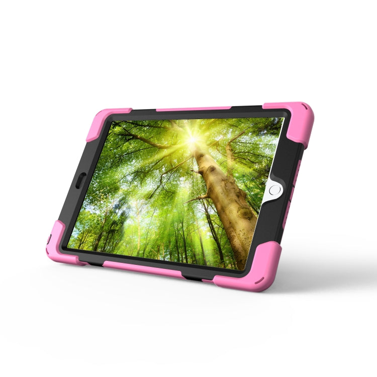 For iPad 9.7 (2018) & iPad 9.7 (2017) 360 Degree Rotation PC + Silicone Protective Case with Holder & Hand-strap, For iPad 9.7 (2018) & iPad 9.7 (2017)
