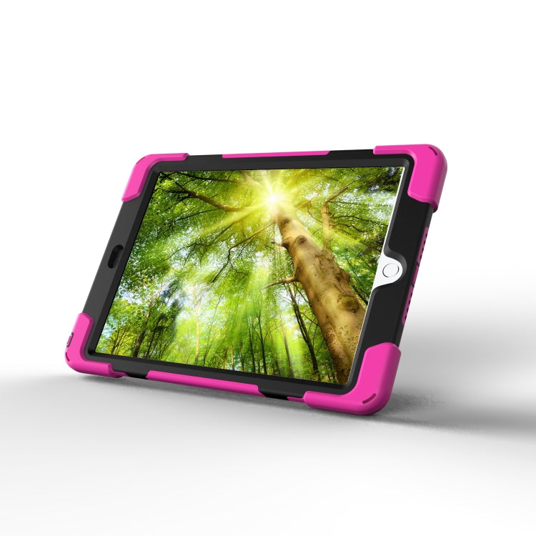 For iPad 9.7 (2018) & iPad 9.7 (2017) 360 Degree Rotation PC + Silicone Protective Case with Holder & Hand-strap, For iPad 9.7 (2018) & iPad 9.7 (2017)