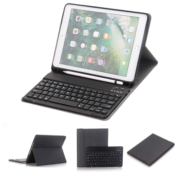 Clavier Bluetooth détachable + étui en cuir à rabat horizontal avec support et porte-crayon pour iPad Pro 9,7 pouces, iPad Air, iPad Air 2, iPad 9,7 pouces (2017), iPad 9,7 pouces (2018), A07B noir, A07B or, A07B bleu, A07B or rose