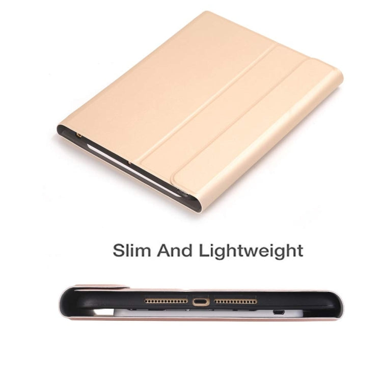 Detachable Bluetooth Keyboard + Horizontal Flip Leather Tablet Case with Holder & Pencil Holder for iPad Pro 9.7 inch, iPad Air, iPad Air 2, iPad 9.7 inch (2017), iPad 9.7 inch (2018), A07B Gold, A07B Blue, A07B Rose Gold, A07B Black