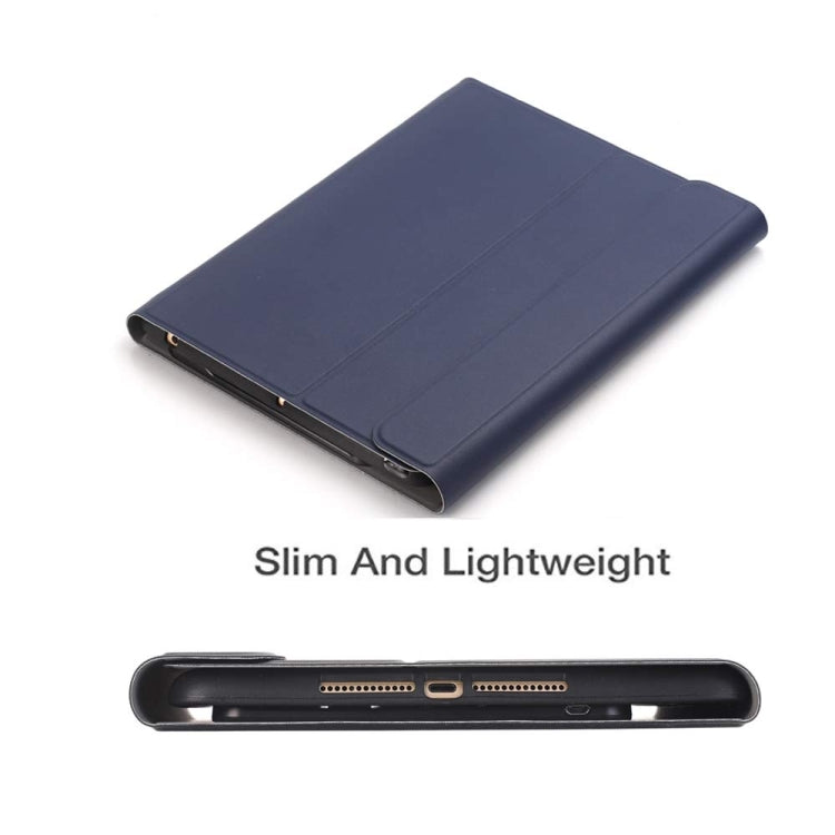 Clavier Bluetooth détachable + étui en cuir à rabat horizontal avec support et porte-crayon pour iPad Pro 9,7 pouces, iPad Air, iPad Air 2, iPad 9,7 pouces (2017), iPad 9,7 pouces (2018), A07B noir, A07B or, A07B bleu, A07B or rose