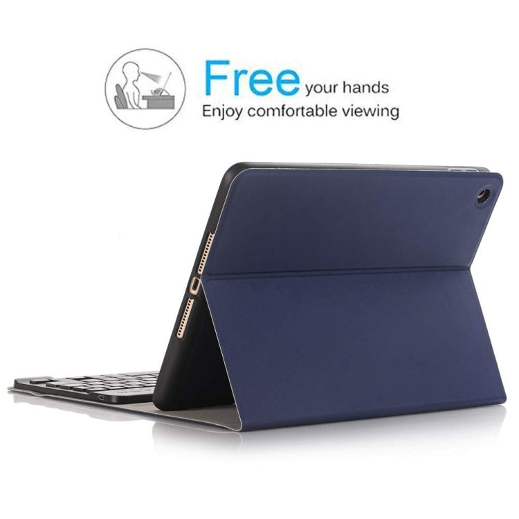 Clavier Bluetooth détachable + étui en cuir à rabat horizontal avec support et porte-crayon pour iPad Pro 9,7 pouces, iPad Air, iPad Air 2, iPad 9,7 pouces (2017), iPad 9,7 pouces (2018), A07B noir, A07B or, A07B bleu, A07B or rose