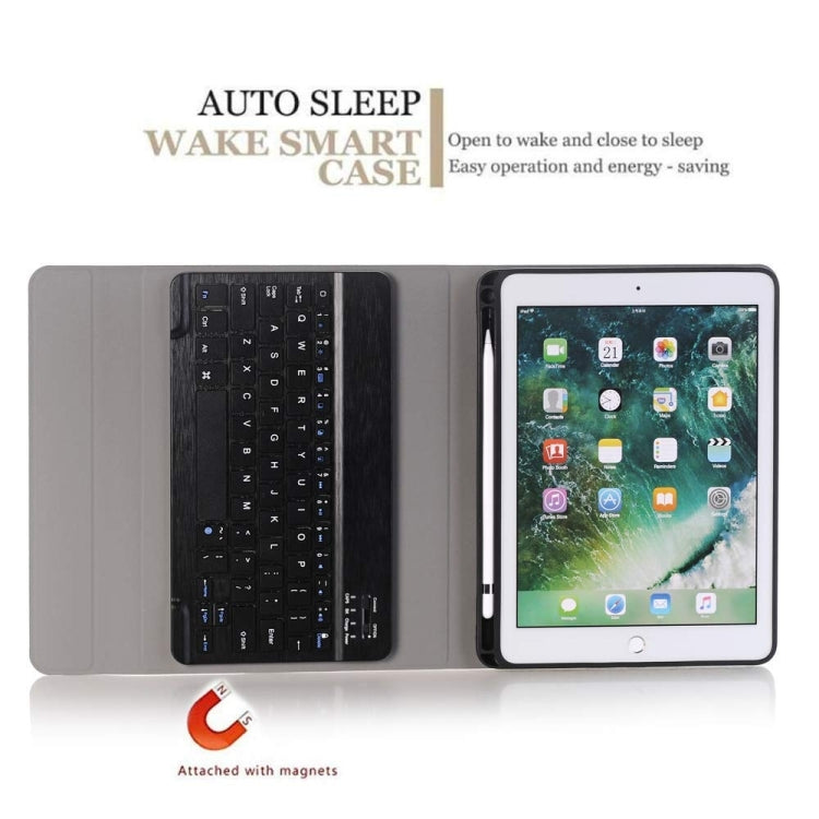 Detachable Bluetooth Keyboard + Horizontal Flip Leather Tablet Case with Holder & Pencil Holder for iPad Pro 9.7 inch, iPad Air, iPad Air 2, iPad 9.7 inch (2017), iPad 9.7 inch (2018), A07B Blue, A07B Rose Gold, A07B Black, A07B Gold