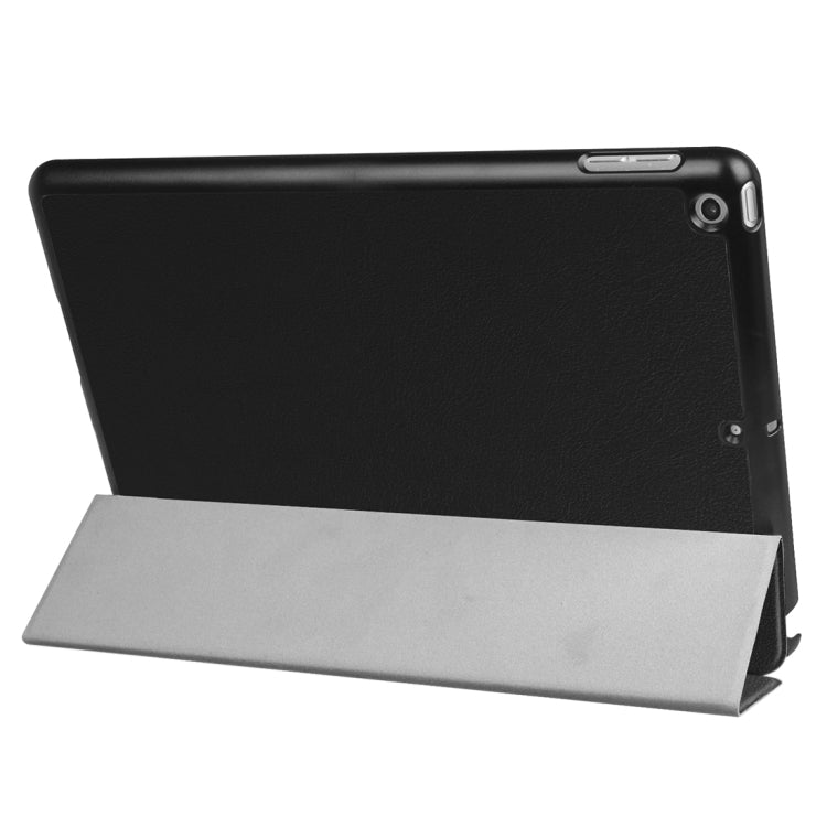 Étui en cuir à rabat horizontal texturé Custer pour iPad 9.7 (2018) et iPad 9.7 (2017) avec support pliable en trois parties et fonction veille/réveil, pour iPad 9.7 (2018), pour iPad 9.7 (2018) et iPad 9.7 (2017), pour iPad 9.7 pouces 2017