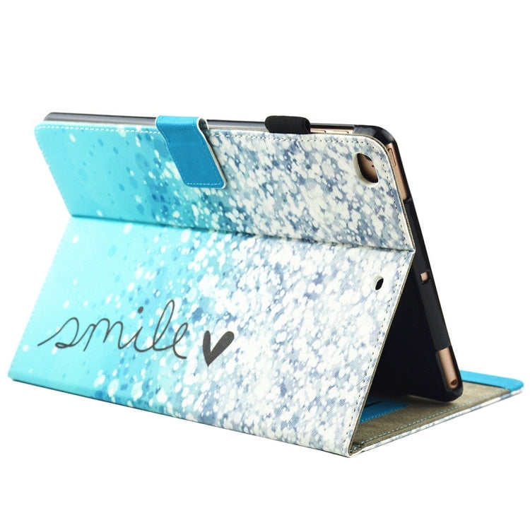 Étui de protection universel à rabat horizontal en cuir avec support et emplacements pour cartes pour iPad 9,7 pouces (2018) et iPad 9,7 pouces (2017) / iPad Air / iPad Air 2, motif « TIME TO PARTY »