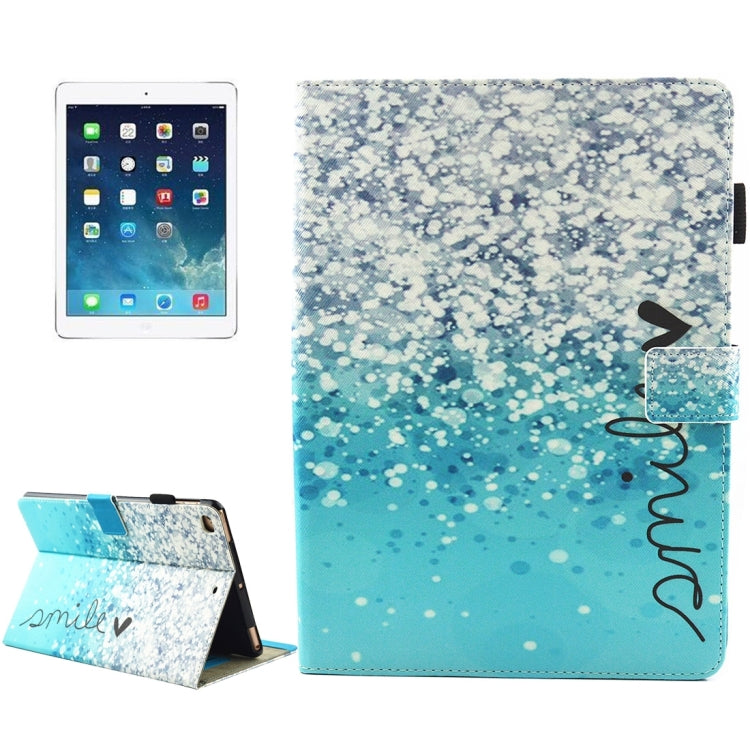 Étui de protection universel à rabat horizontal en cuir avec support et emplacements pour cartes pour iPad 9,7 pouces (2018) et iPad 9,7 pouces (2017) / iPad Air / iPad Air 2, motif « TIME TO PARTY »