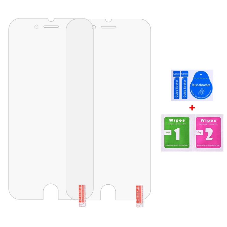 2 PCS for iPhone 8 / 7 / 6 / 6S 0.26mm 9H Surface Hardness 2.5D Explosion-proof Tempered Glass Non-full Screen Film, For iPhone 8 / 7 / 6 / 6S(2 PCS)
