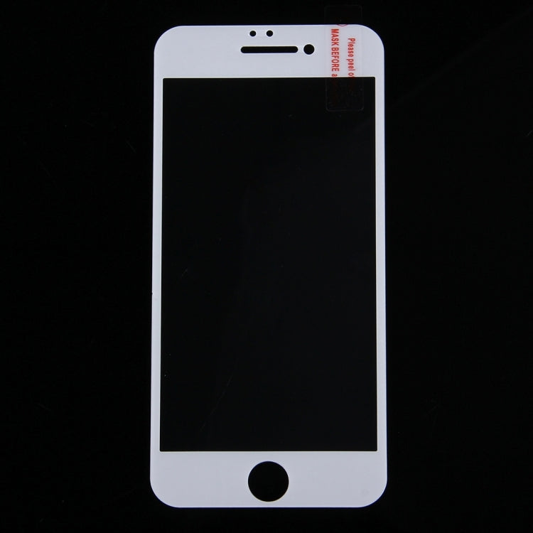 For iPhone 7 Silk Printing Screen Protector 0.26mm 9H Surface Hardness 2.5D Explosion-proof Tempered Glass Screen Film