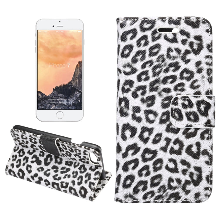 For  iPhone 8 & 7  Leopard Pattern Horizontal Flip Leather Case with Holder & Card Slots & Wallet, For 8 & 7