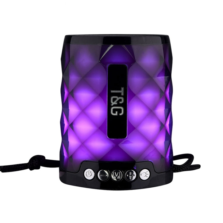 Mini enceinte portable sans fil Bluetooth 4.2 T&G TG155 avec lumières colorées