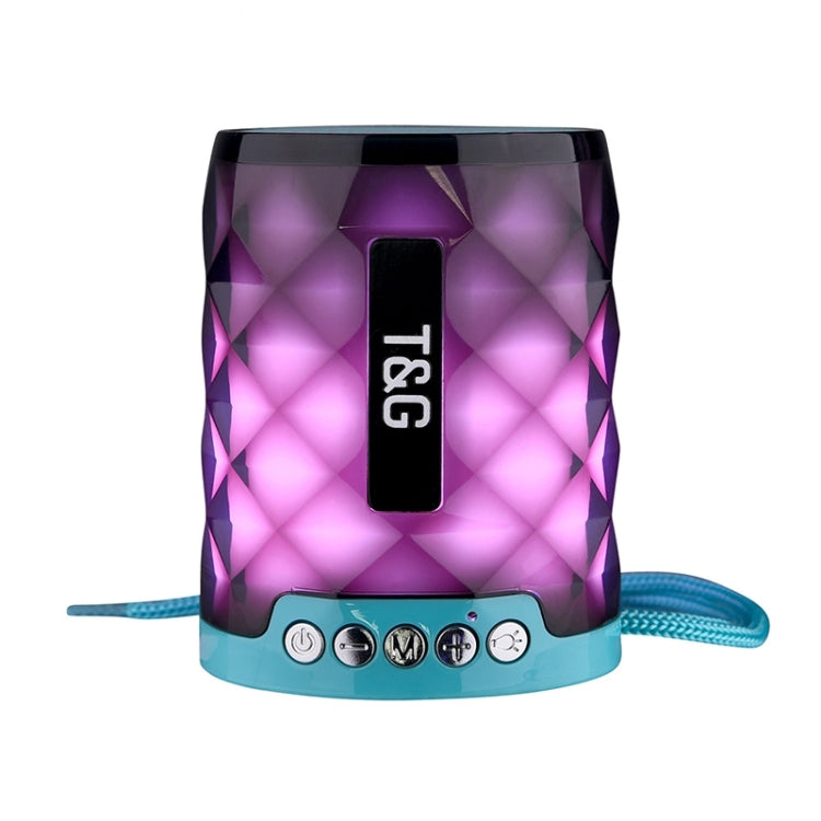 Mini enceinte portable sans fil Bluetooth 4.2 T&G TG155 avec lumières colorées