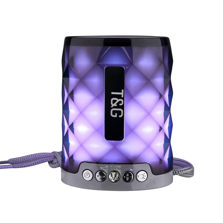 Mini enceinte portable sans fil Bluetooth 4.2 T&G TG155 avec lumières colorées