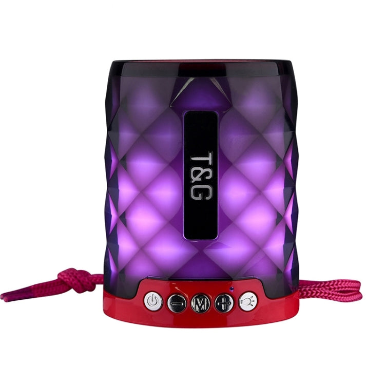 Mini enceinte portable sans fil Bluetooth 4.2 T&G TG155 avec lumières colorées