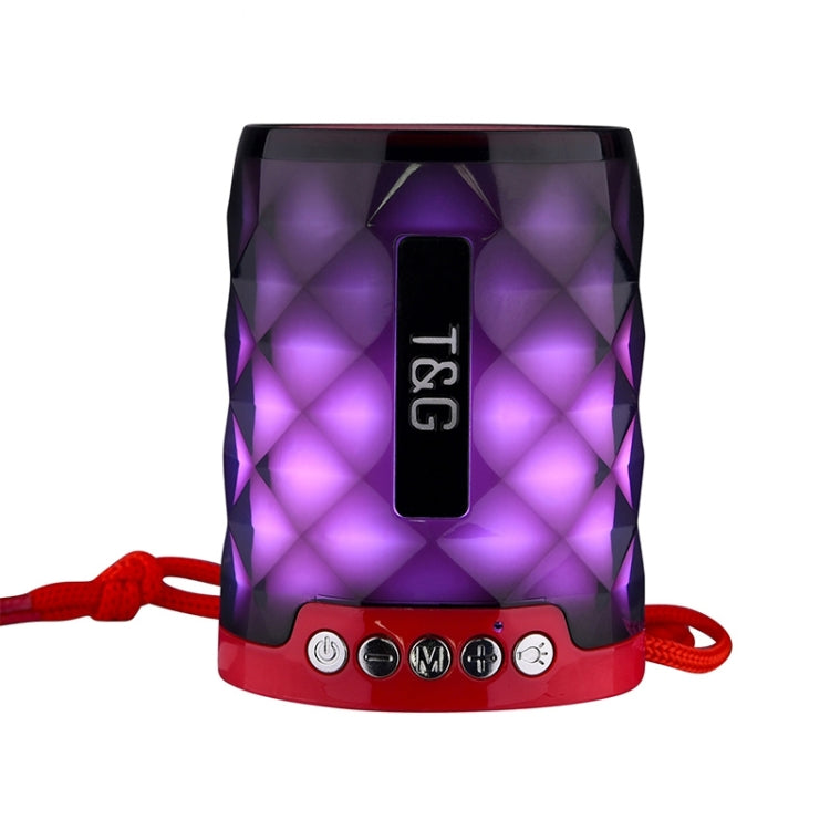 Mini enceinte portable sans fil Bluetooth 4.2 T&G TG155 avec lumières colorées