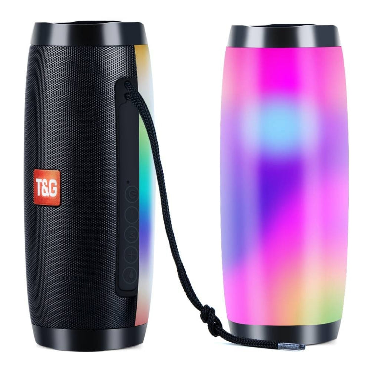 Mini enceinte portable sans fil Bluetooth 4.2 T&G TG157 avec lumières colorées et mélodie