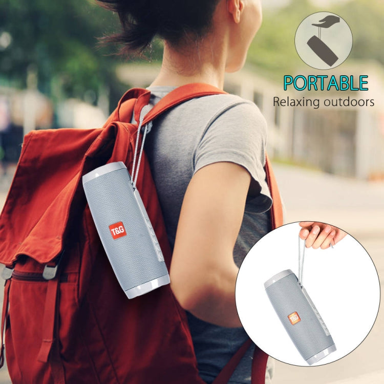 Mini enceinte portable sans fil Bluetooth 4.2 T&G TG157 avec lumières colorées et mélodie