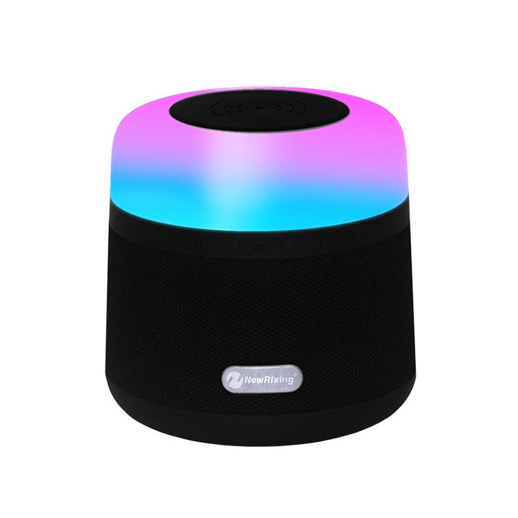 NewRixing NR-3500 Multi-function Atmosphere Light Wireless Charging Bluetooth Speaker with Hands-free Call Function, Support TF Card & USB & FM & AUX