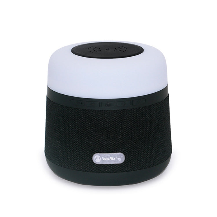 NewRixing NR-3500 Multi-function Atmosphere Light Wireless Charging Bluetooth Speaker with Hands-free Call Function, Support TF Card & USB & FM & AUX
