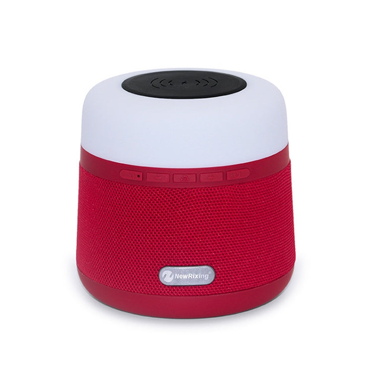 NewRixing NR-3500 Multi-function Atmosphere Light Wireless Charging Bluetooth Speaker with Hands-free Call Function, Support TF Card & USB & FM & AUX