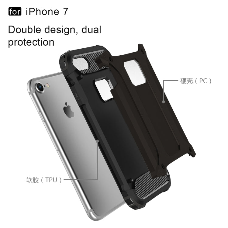 For iPhone 7 Armor TPU + PC Combination Phone Case
