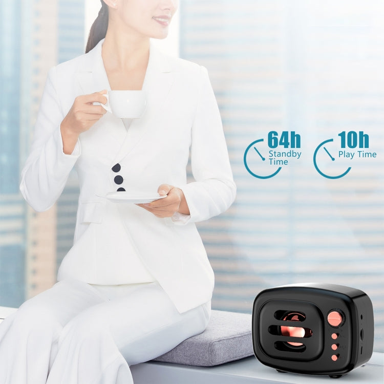 Enceinte Bluetooth sans fil B11 de style rétro, compatible appels mains libres, carte TF 32 Go et prise jack 3,5 mm