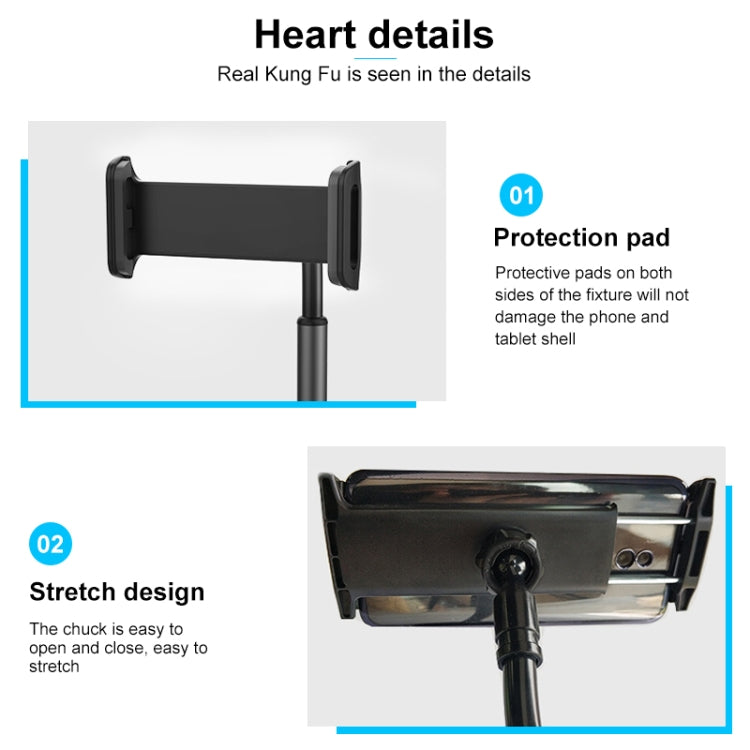 ZM-15 Rotatable Aluminum Alloy Desktop Stand Lazy Stand for 4.7-12.9 inch Mobile Phones / Tablets