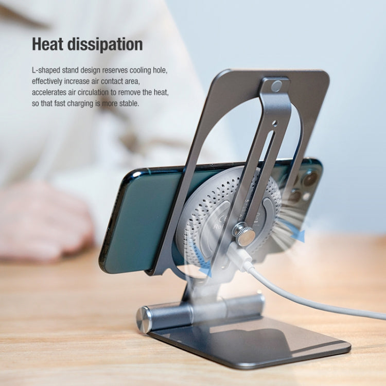 NILLKIN 2 in 1 15W PoweHold Mini Vertical Foldable Detachable Wireless Charger Mobile Phone Holder