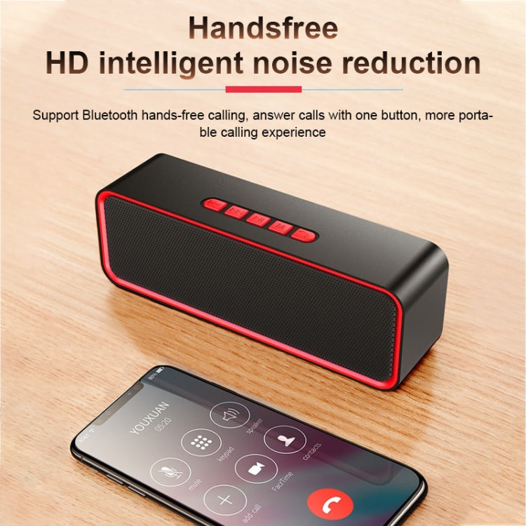 SC211 Portable Subwoofer Wireless Bluetooth Speaker Bluetooth 5.0, Support TF Card & U Disk & 3.5mm AUX