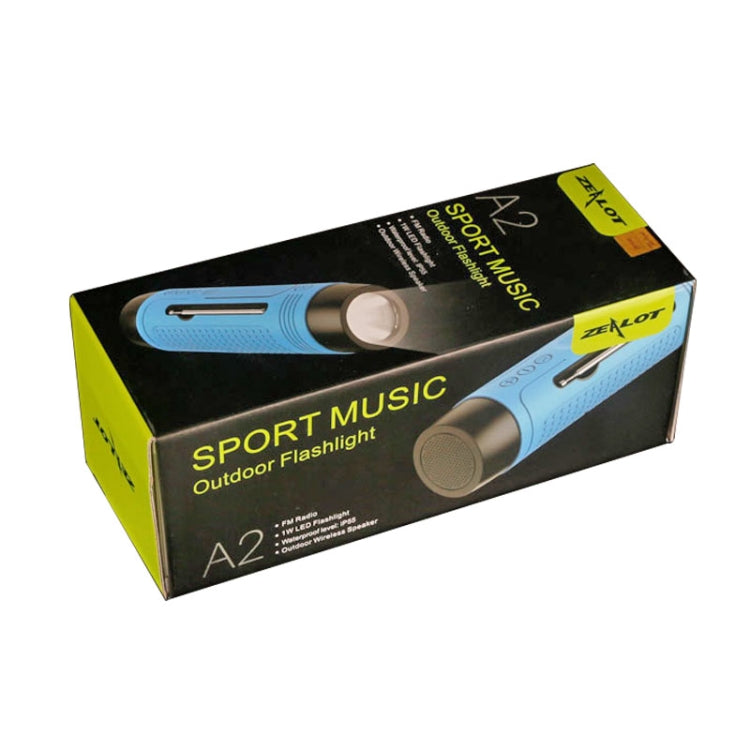 Enceinte Bluetooth multifonction sans fil ZEALOT A2, microphone intégré, prise en charge des appels Bluetooth, AUX, carte TF et lumières LED