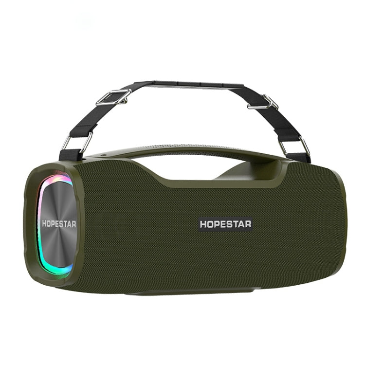 HOPESTAR A6X TWS Portable Outdoor Bluetooth Speaker with Colorful Music Lights, Support Power Bank & Hands-free Call & U Disk & TF Card & 3.5mm AUX