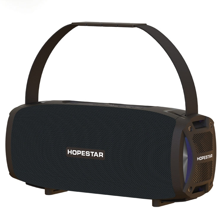 HOPESTAR H24 Pro TWS Portable Outdoor Waterproof Woven Textured Bluetooth Speaker with Rhythm Light, Support Hands-free Call & U Disk & TF Card & 3.5mm AUX & FM, H24 Pro Grey, H24 Pro Blue, H24 Pro Red, H24 Pro Black