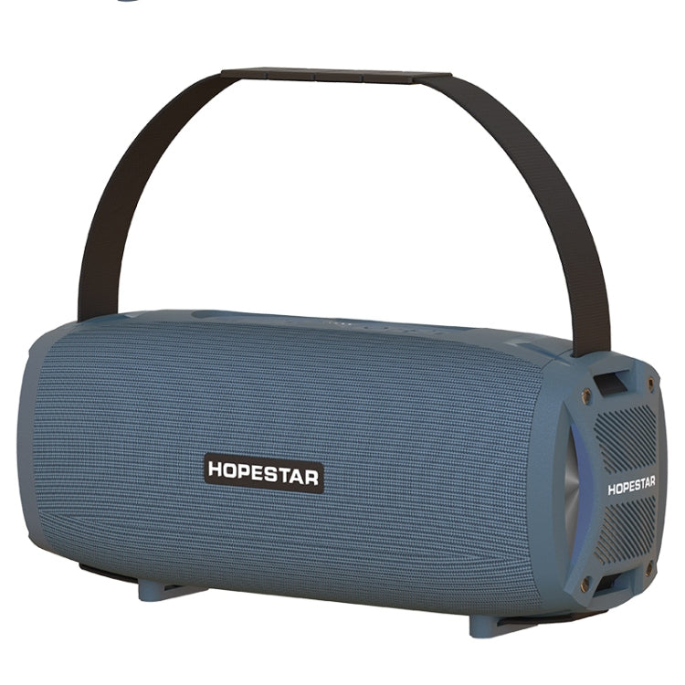HOPESTAR H24 Pro TWS Portable Outdoor Waterproof Woven Textured Bluetooth Speaker with Rhythm Light, Support Hands-free Call & U Disk & TF Card & 3.5mm AUX & FM, H24 Pro Grey, H24 Pro Blue, H24 Pro Red, H24 Pro Black