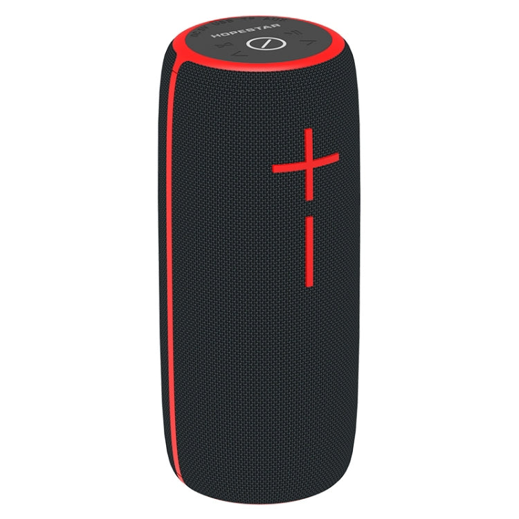 HOPESTAR P21 TWS Portable Outdoor Waterproof Woven Textured Bluetooth Speaker, Support Hands-free Call & U Disk & TF Card & 3.5mm AUX & FM, P21 Black