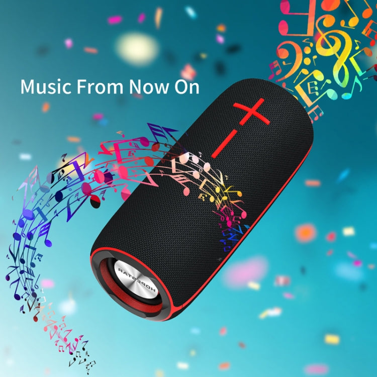 HOPESTAR P21 TWS Portable Outdoor Waterproof Woven Textured Bluetooth Speaker, Support Hands-free Call & U Disk & TF Card & 3.5mm AUX & FM, P21 Black