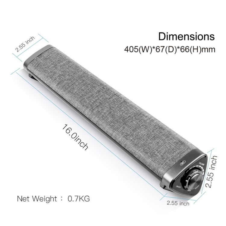 LP1811 Portable Bluetooth 5.0 Desktop Real Bass Bluetooth Speakers, Support TF Card & Hands-free Calls